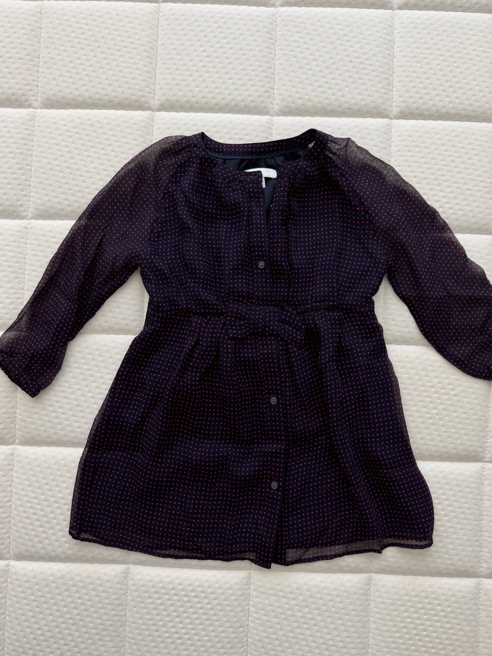 Burberry Dress with Pink Dot Print